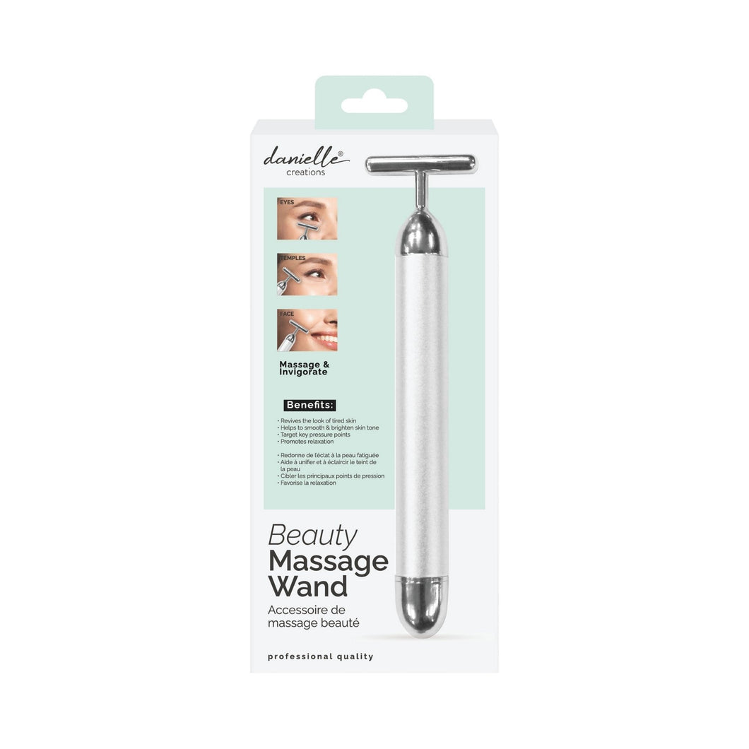 Beauty Massage Wand in Silver