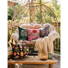 Load image into Gallery viewer, Rose Briar Embroidered Throw Pillow

