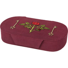 Load image into Gallery viewer, Rose Briar Embroidered Jewelry Box
