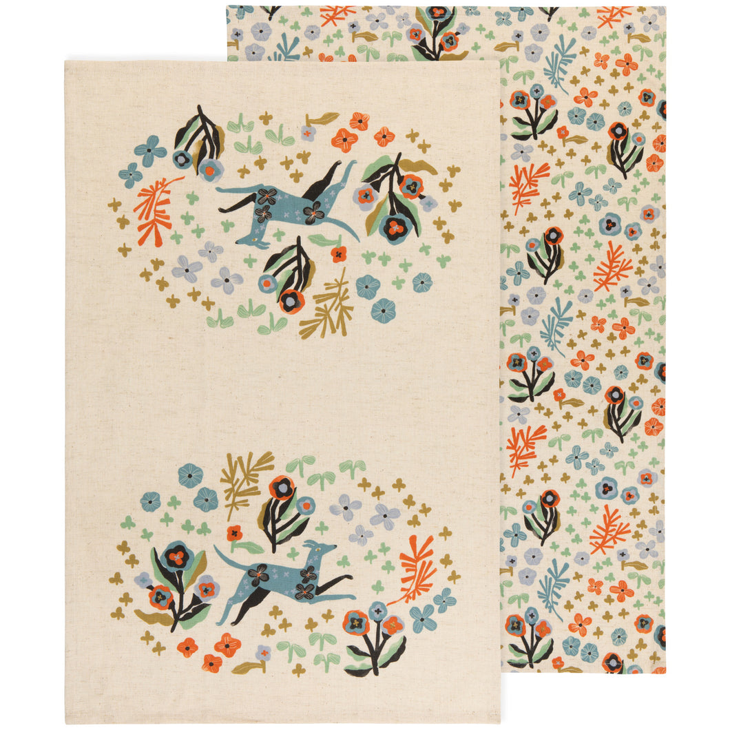 Dogwood Dishtowels - Set of 2