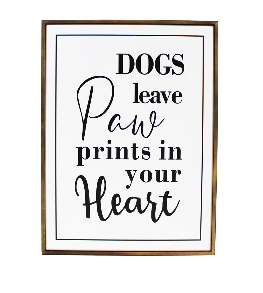 Dogs Leave Paw Prints Sign