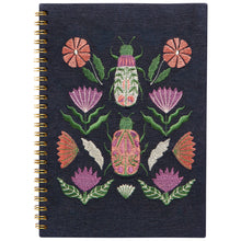 Load image into Gallery viewer, Amulet Ring Bound Embroidered Notebook
