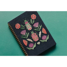 Load image into Gallery viewer, Amulet Ring Bound Embroidered Notebook
