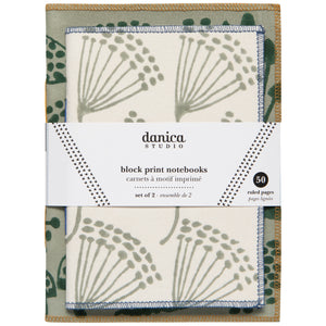 Wildgrove Block Print Notebooks - Set of 2