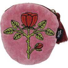 Load image into Gallery viewer, Rose Briar Embroidered Coin Purse
