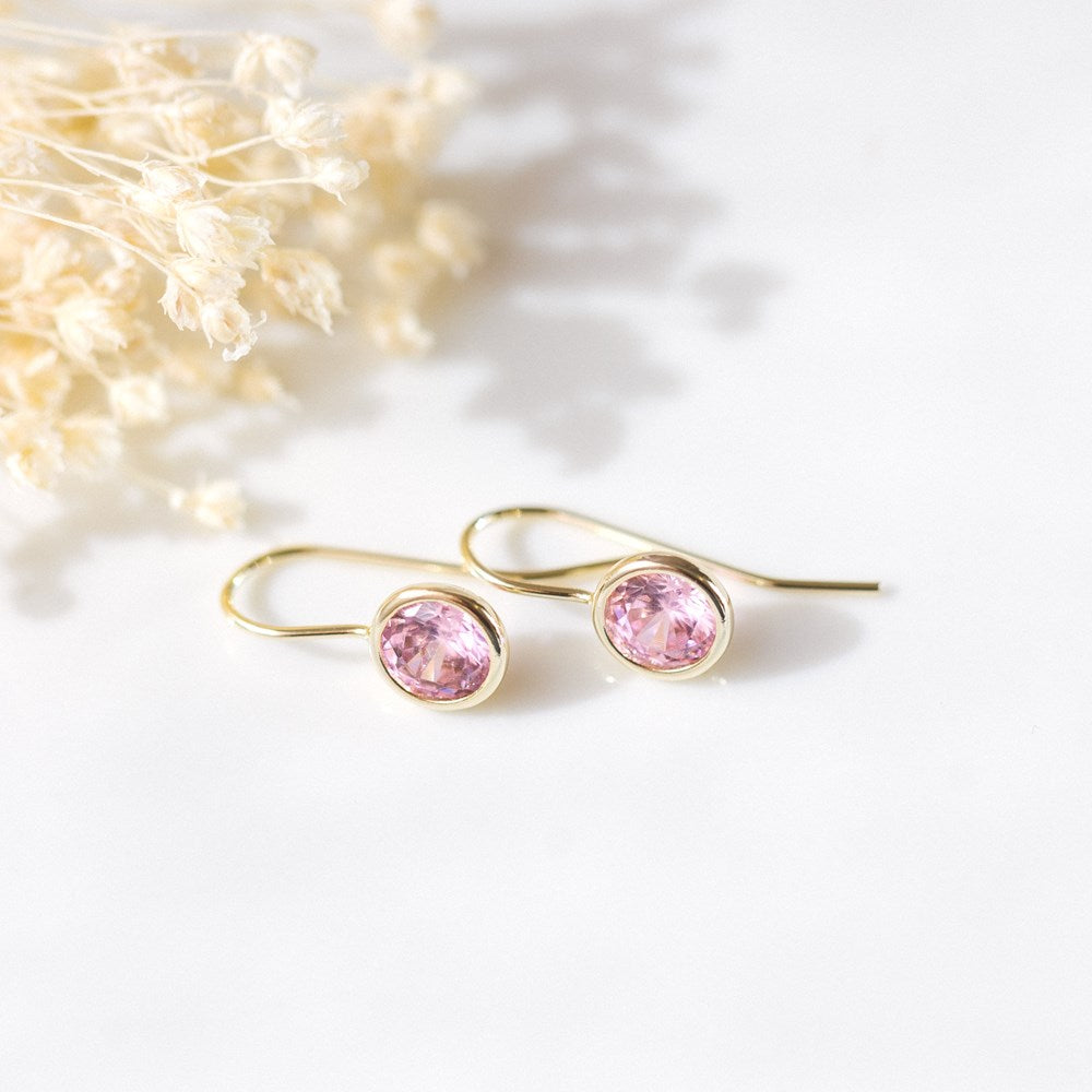 Dazzle Earrings - Gold/Pink