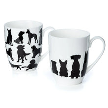 Load image into Gallery viewer, &#39;Dog Silhouette&#39; Mug Pair
