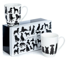 Load image into Gallery viewer, &#39;Dog Silhouette&#39; Mug Pair
