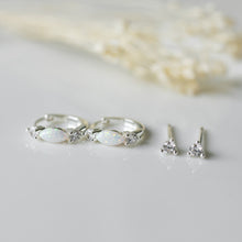 Load image into Gallery viewer, Duet Set - Opal &amp; Sparkle - Silver/Clear/Opalite
