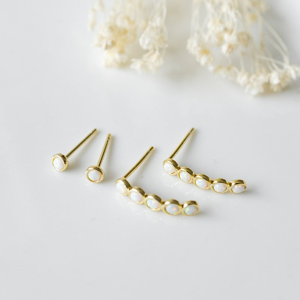 Duet Set - Opals in a Row - Gold