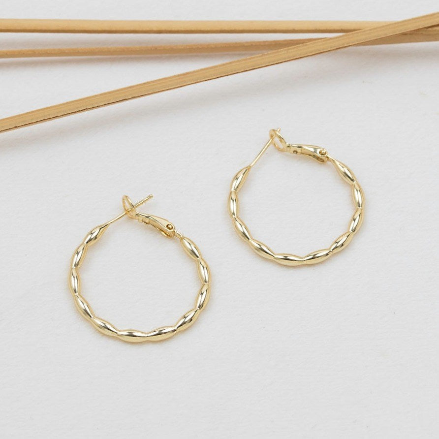 Effortless Hoops- Gold