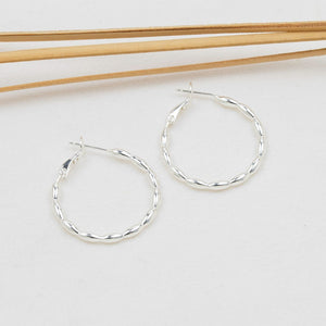 Effortless Hoops- Silver