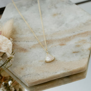Fanfare Necklace - Gold/Mother Of Pearl
