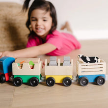 Load image into Gallery viewer, Wooden Farm Train
