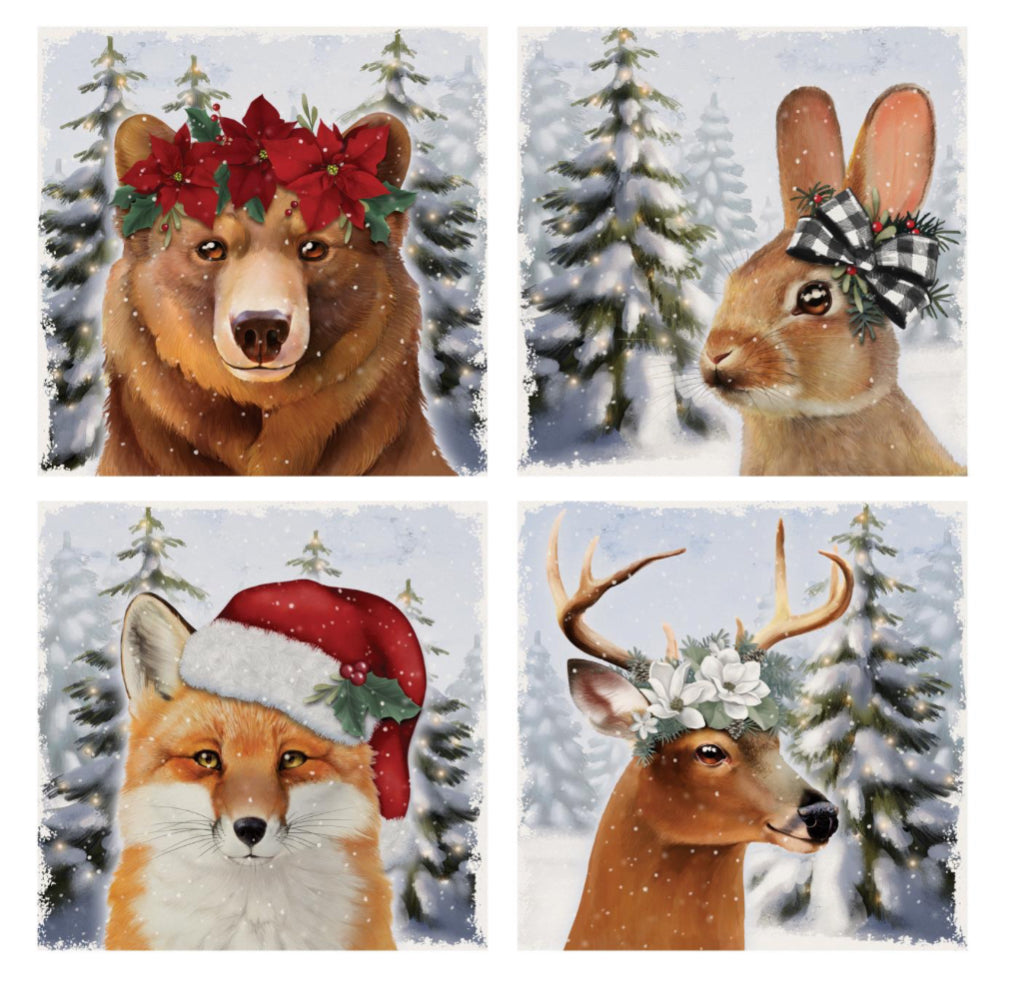 Winter Animal Coaster - Assorted