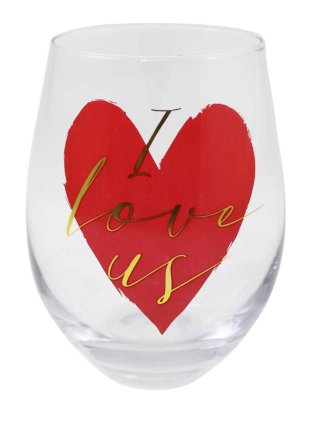 I Love Us - Steamless Wine Glass