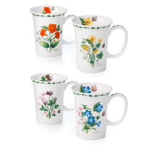 'Garden Meadow' Set of 4 Mugs