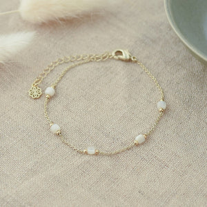 Genevieve Bracelet - Gold/Mother of Pearl