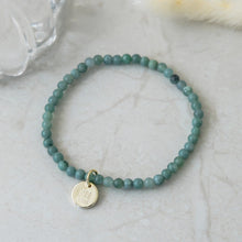 Load image into Gallery viewer, Go-To Bracelet- Gold/ Guatemala Jade
