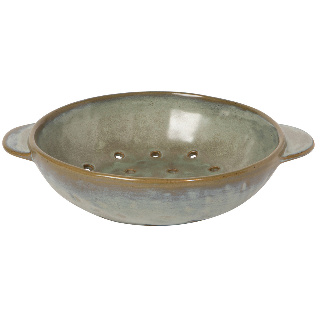 Gray Stoneware Fruit Bowl