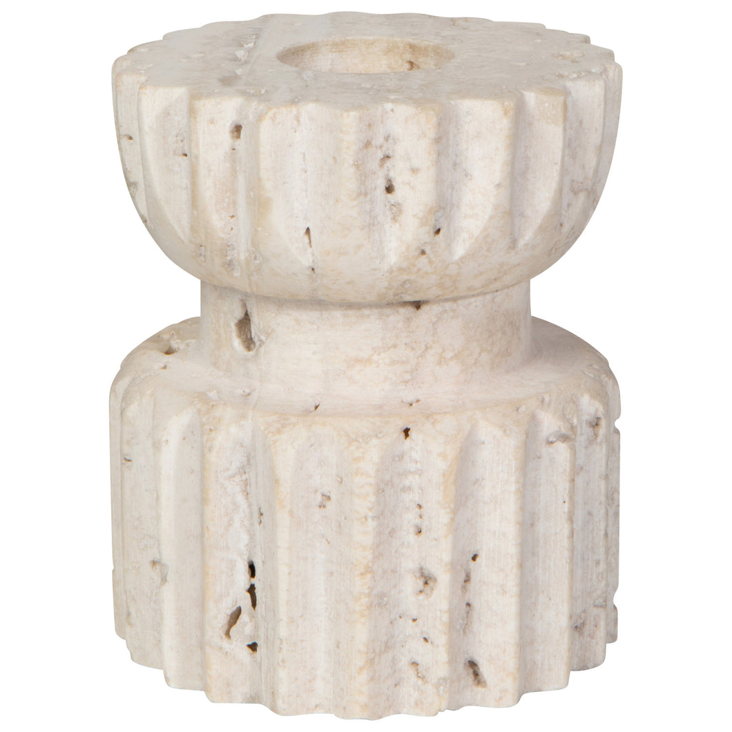 Iona Travertine 3 Inch Candle Holder