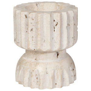 Iona Travertine 3 Inch Candle Holder