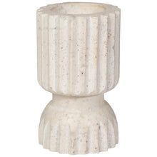 Load image into Gallery viewer, Iona Travertine 4 Inch Candle Holder
