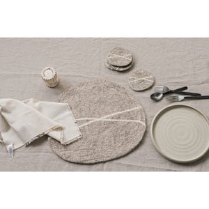 Flint Striato Felt Coaster - Set of 4
