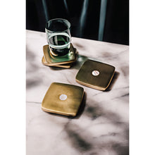Load image into Gallery viewer, Nacre-Gold Metal Coaster
