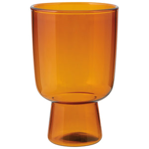 Pedestal 11oz Glass - Amber