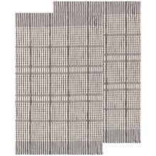 Load image into Gallery viewer, Pewter Finley Check Dishtowels - Set of 2
