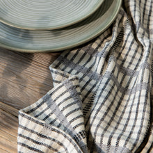 Load image into Gallery viewer, Pewter Finley Check Dishtowels - Set of 2
