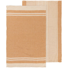 Load image into Gallery viewer, Linea Ochre Woven Dishtowels - Set of 2
