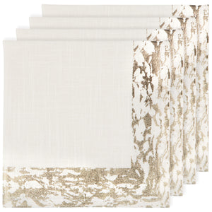 Gold Glimmer Napkins - Set of 4