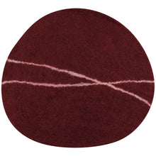 Load image into Gallery viewer, Striato Felt Wool Placemat - Garnet
