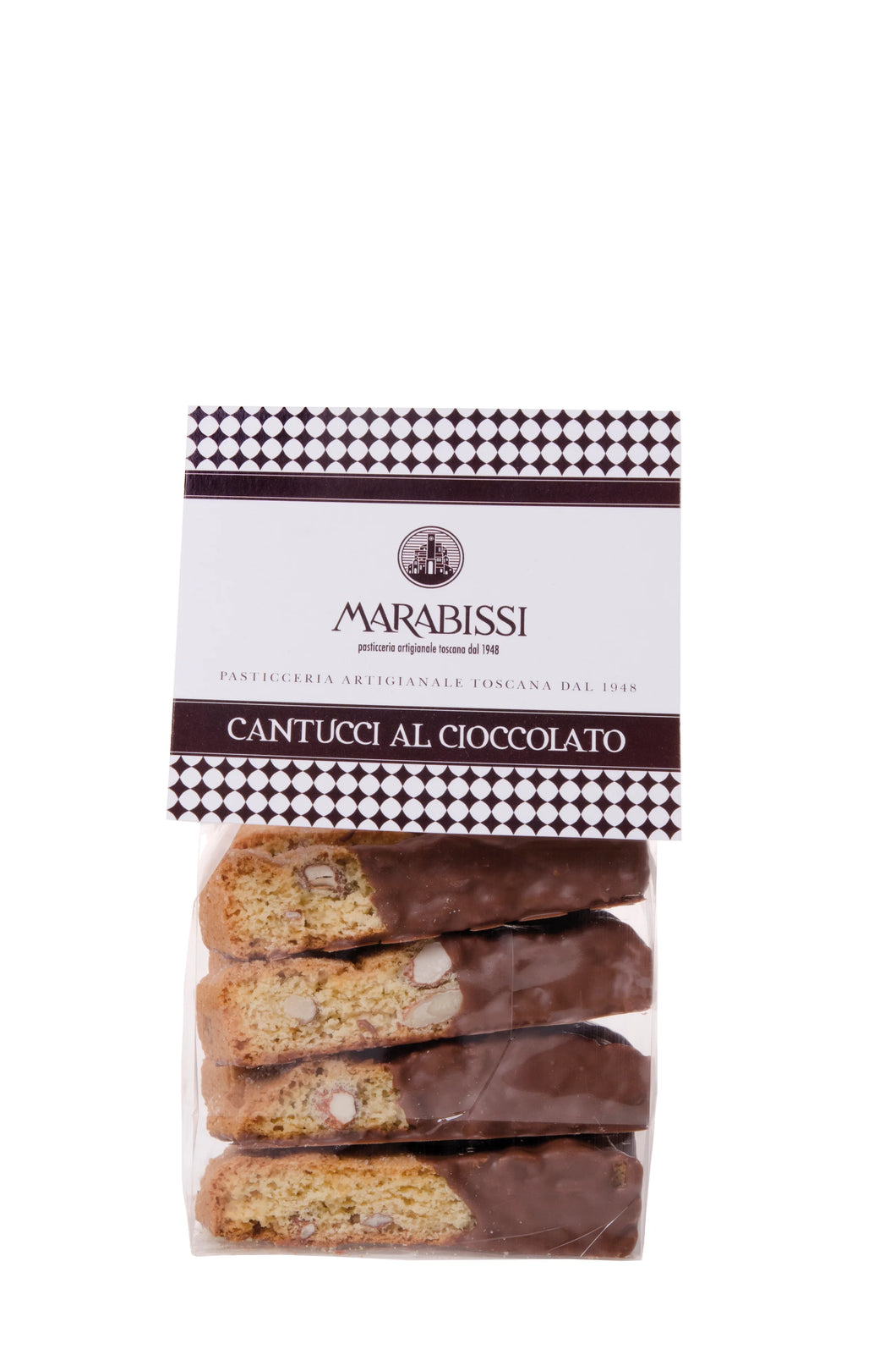 Marabissi Cantucci Chocolate Dipped with Almonds