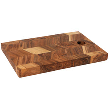 Load image into Gallery viewer, Acacia Chevron 10 Inch Serving Board
