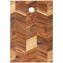 Load image into Gallery viewer, Acacia Chevron 10 Inch Serving Board
