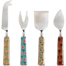 Load image into Gallery viewer, Mosaic Cheese Knives - Set of 4
