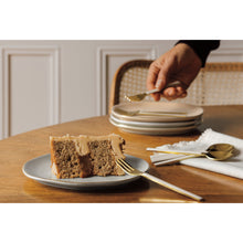 Load image into Gallery viewer, Ivory/Gold Dessert Forks - Set of 4
