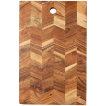 Load image into Gallery viewer, Acacia Chevron 15.5 Inch Serving Board

