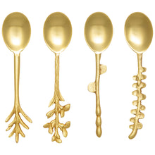 Load image into Gallery viewer, Branchlet Gold Spoons - Set of 4
