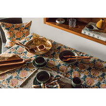 Load image into Gallery viewer, Goldenrise Block Print Tablecloth - 60 x 84 inch
