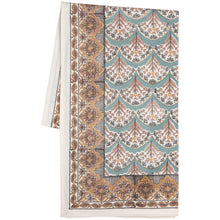 Load image into Gallery viewer, Bouquet Block Print Tablecloth - 60 x 84 inch
