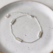 Load image into Gallery viewer, Harper Tennis Bracelet - Silver/Mother Of Pearl
