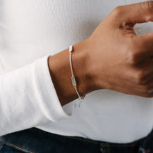 Load image into Gallery viewer, Harper Tennis Bracelet - Silver/Mother Of Pearl
