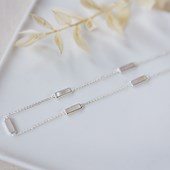 Load image into Gallery viewer, Harper Necklace-  SilverMother Of Pearl

