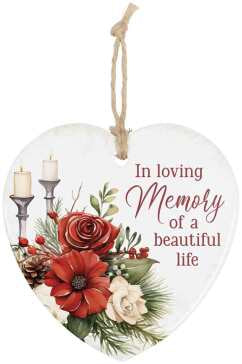 Loving Memory Heart Ornament