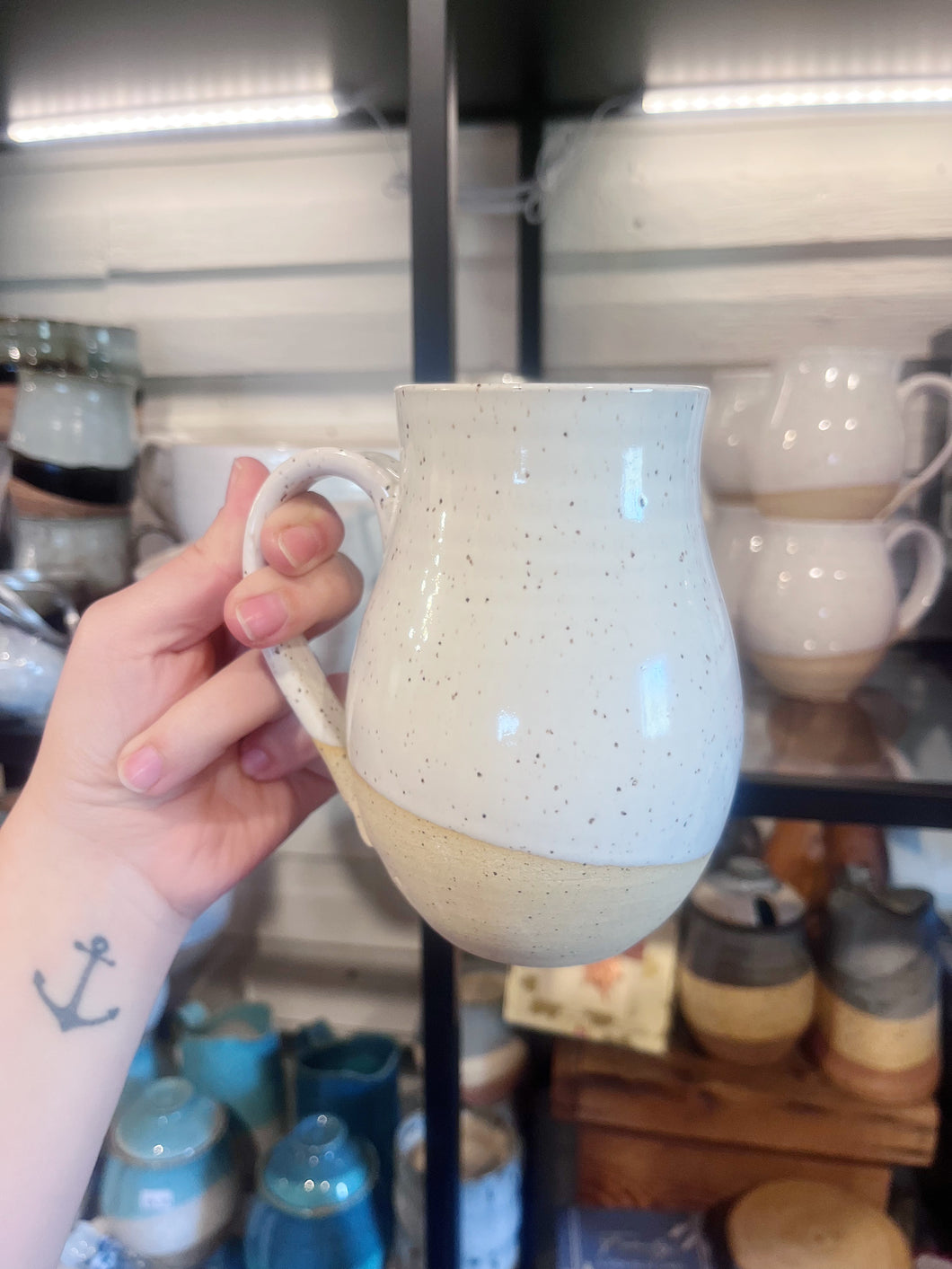 White 16 oz Tulip Mug