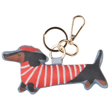 Load image into Gallery viewer, Dashing Dachshund Cotton Bag Charm
